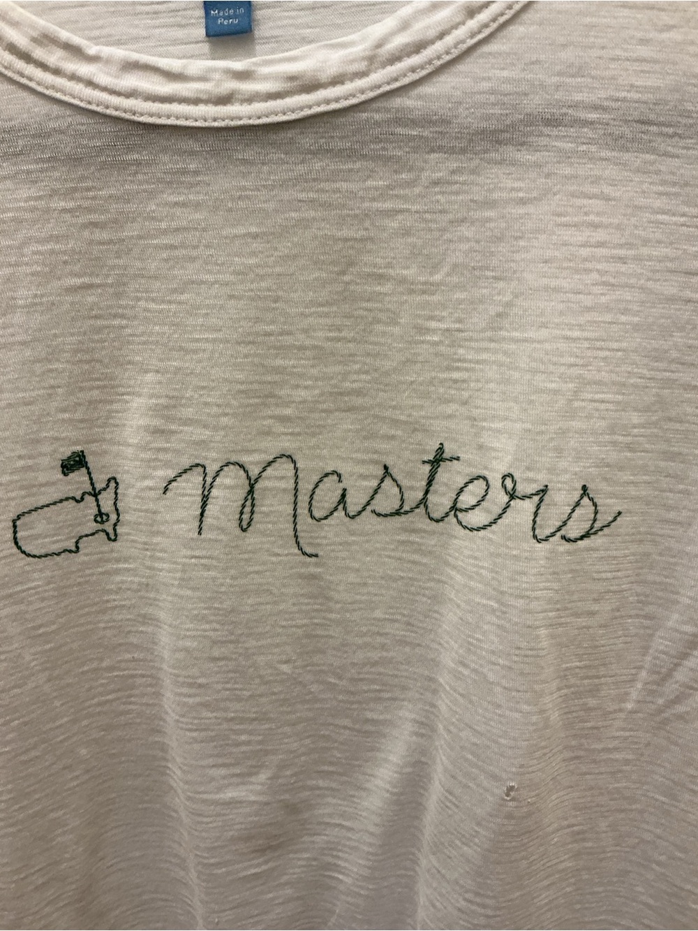 Women’s White Masters Logo Short Sleeve Tee - Magnolia Lane Collection